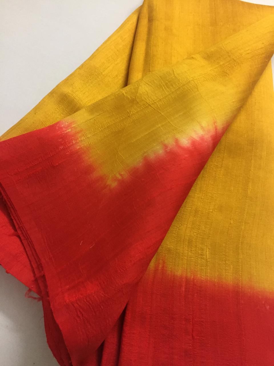 Pure dupion raw silk saree