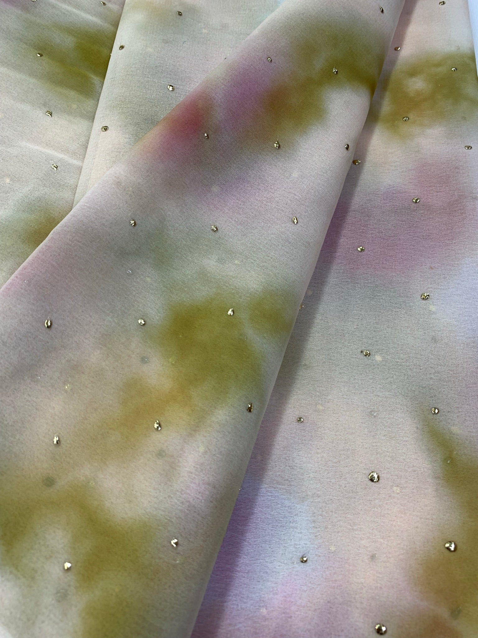 Shibori Printed georgette fabric