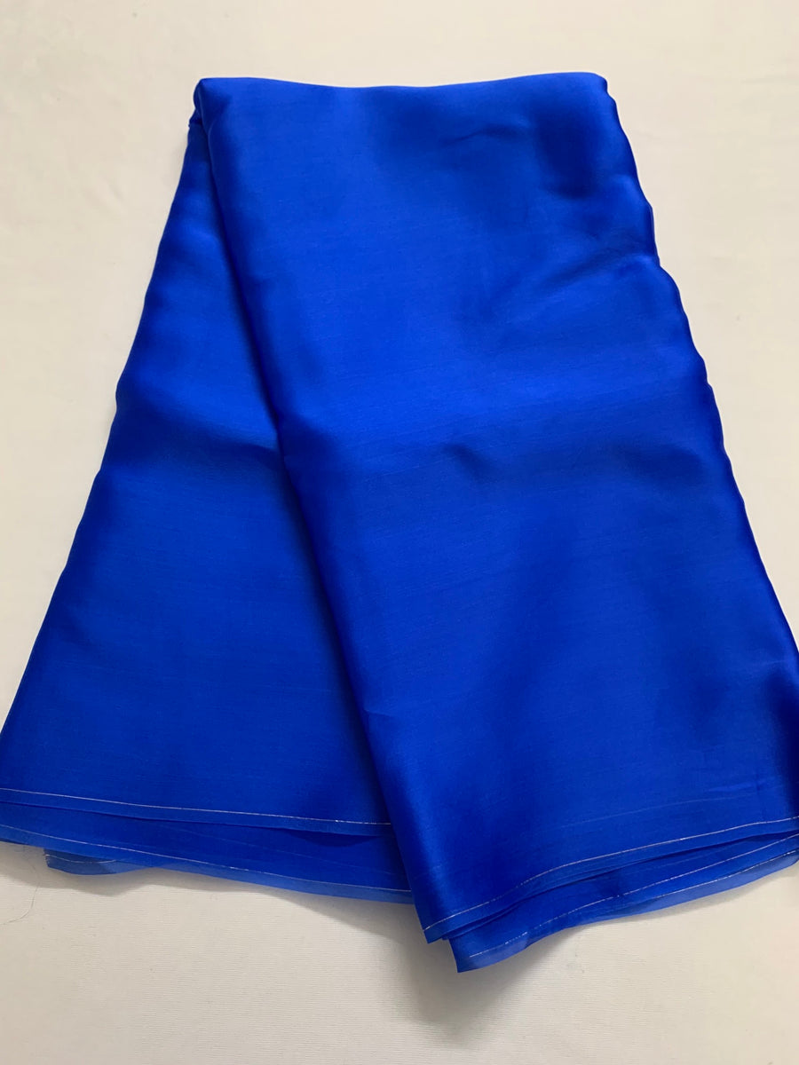 PURE SILK SATIN ORGANZA SAREE 50 grams