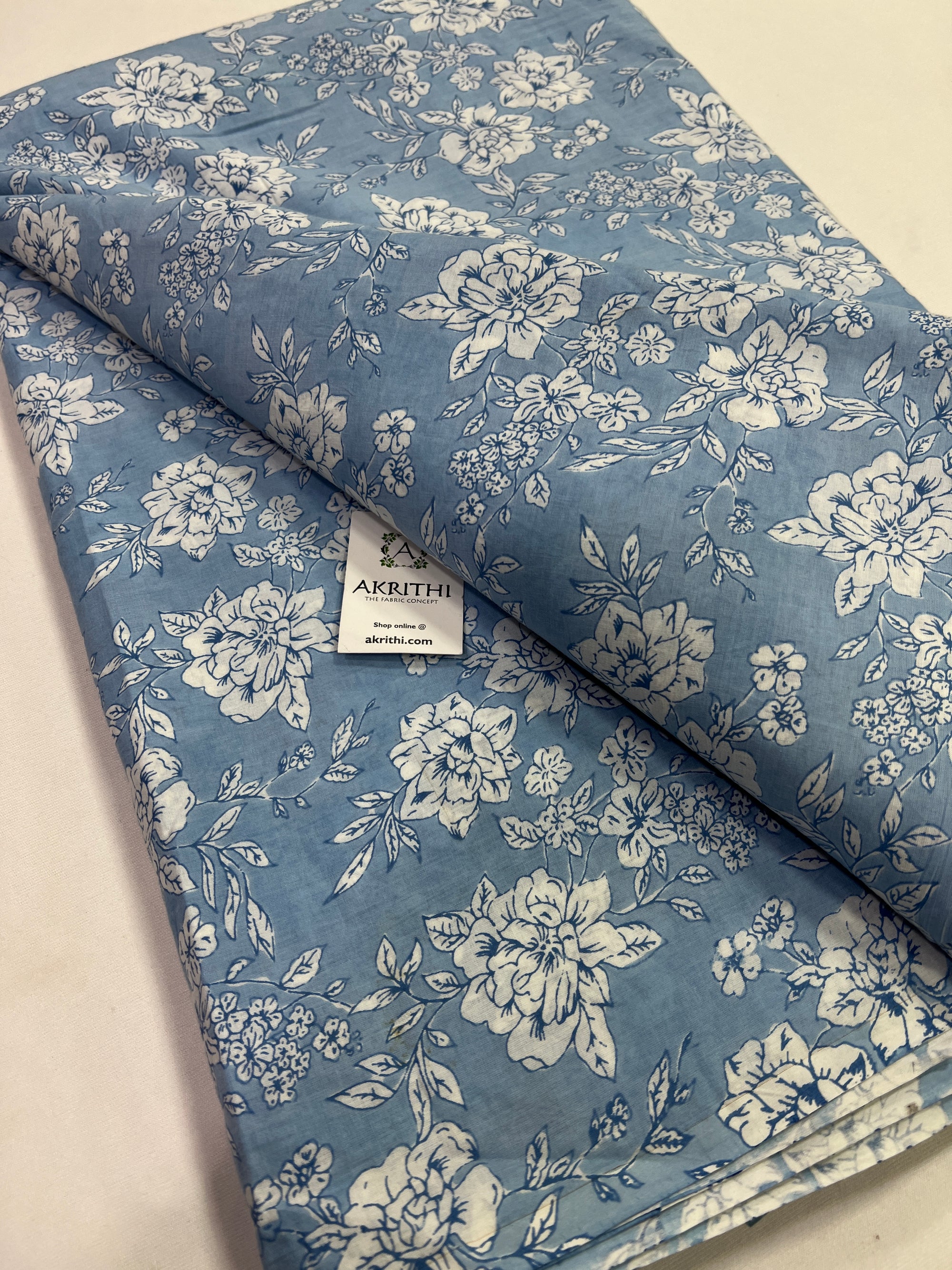 Printed pure cotton fabric