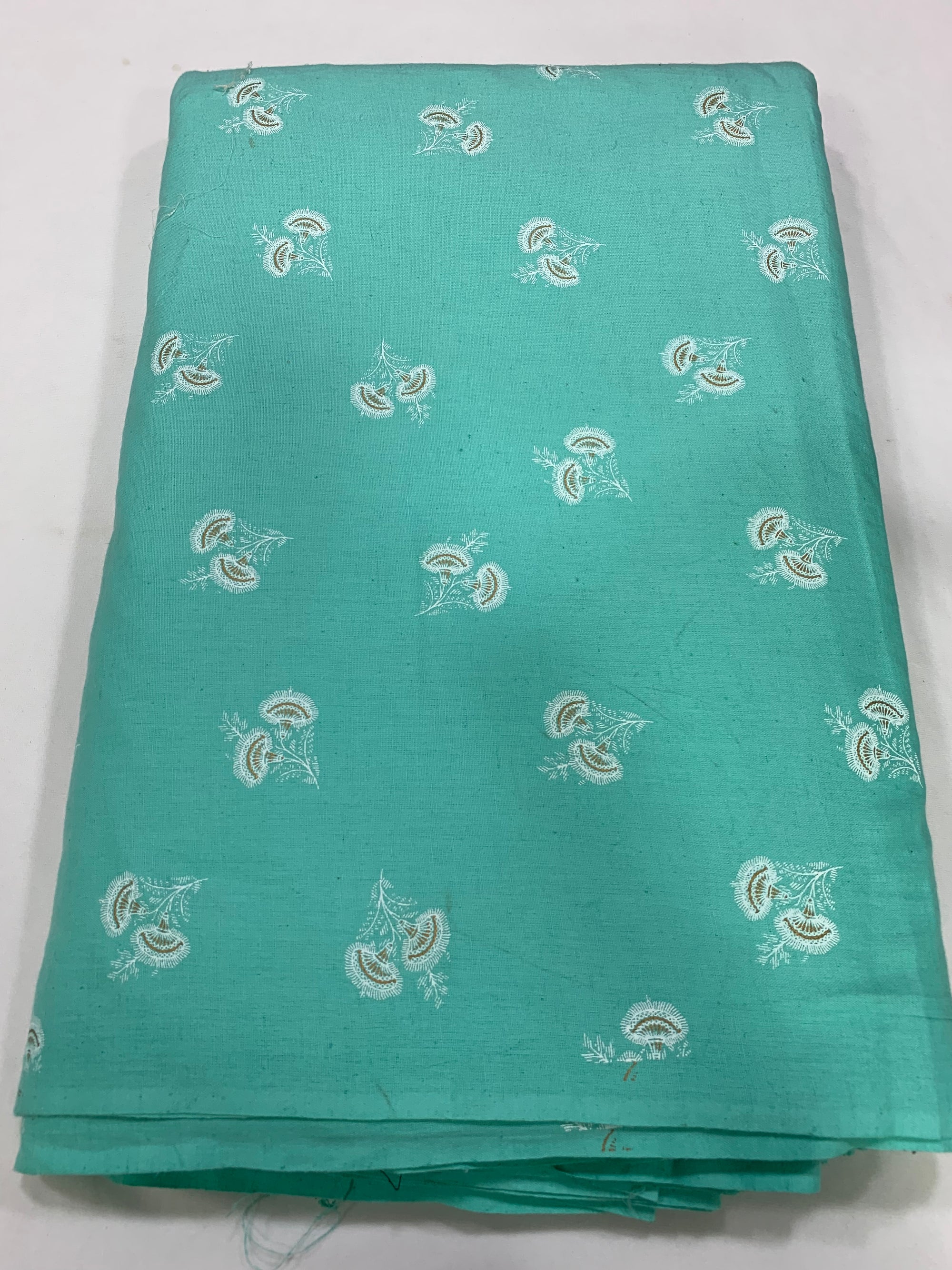 Printed pure flex cotton fabric