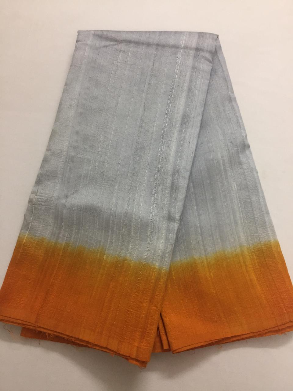 Pure dupion raw silk saree