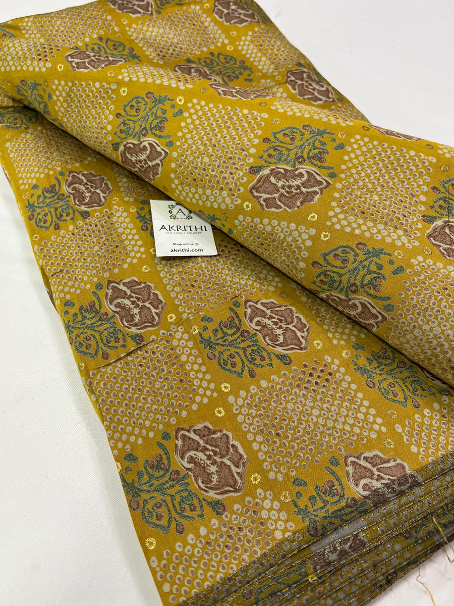 Buy printed georgette fabric online : printed fabrics online – Akrithi