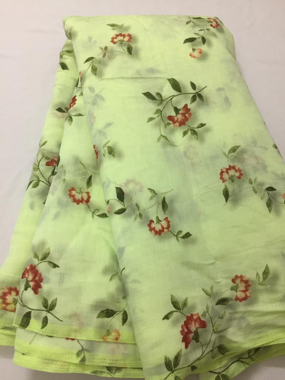 Printed rayon fabric