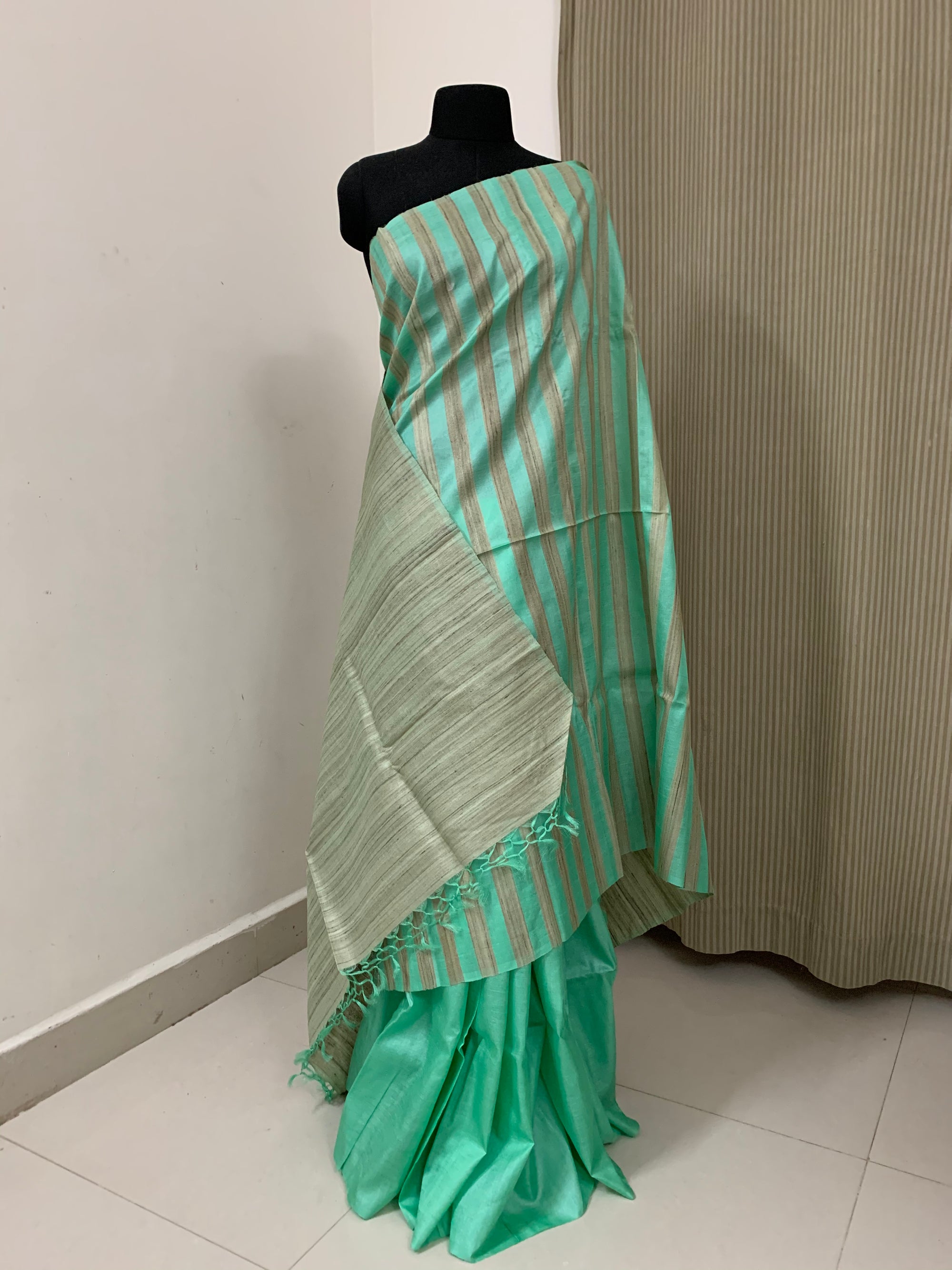 Pure tussar silk saree