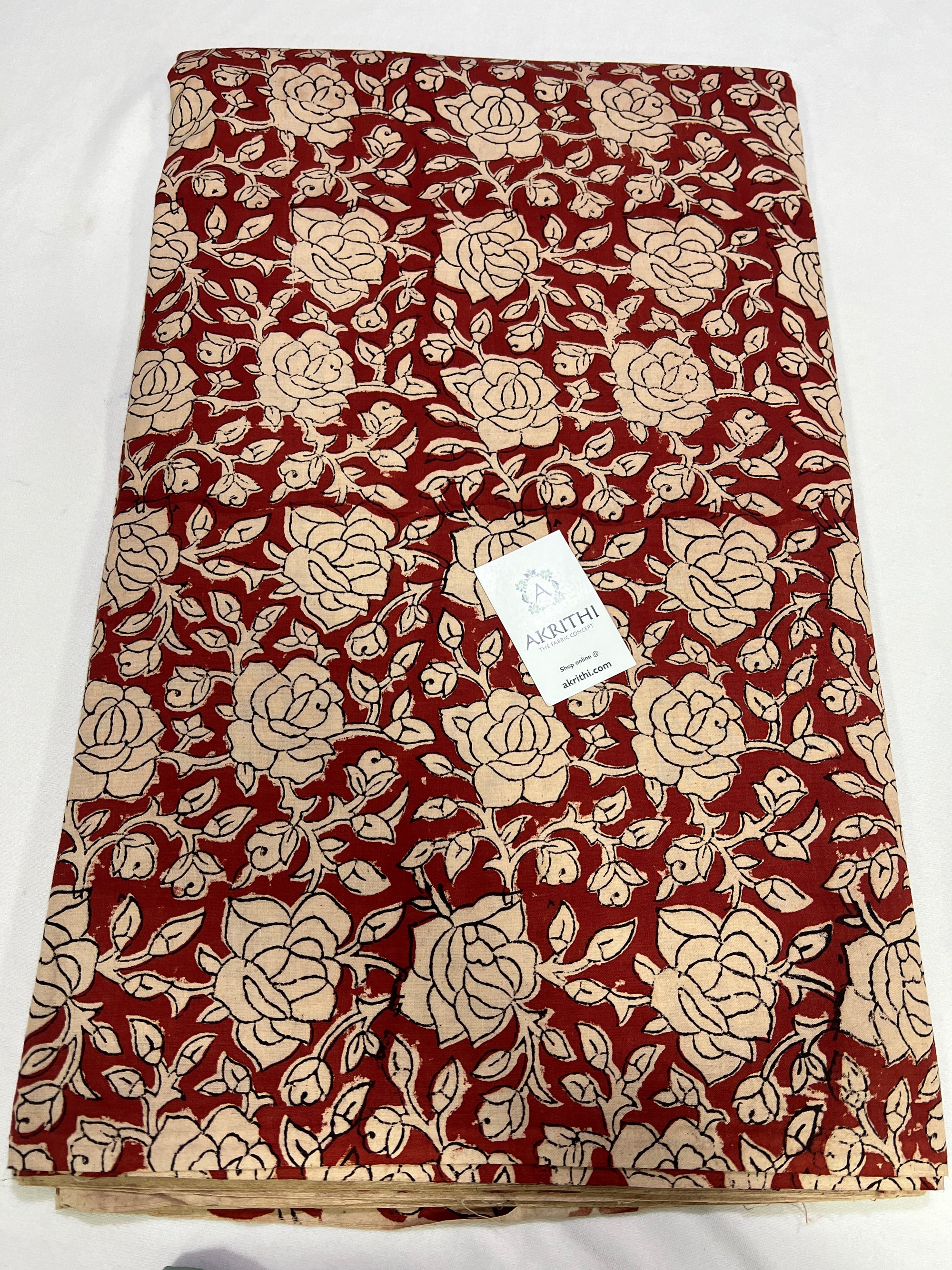 Hand block Printed pure cotton fabric