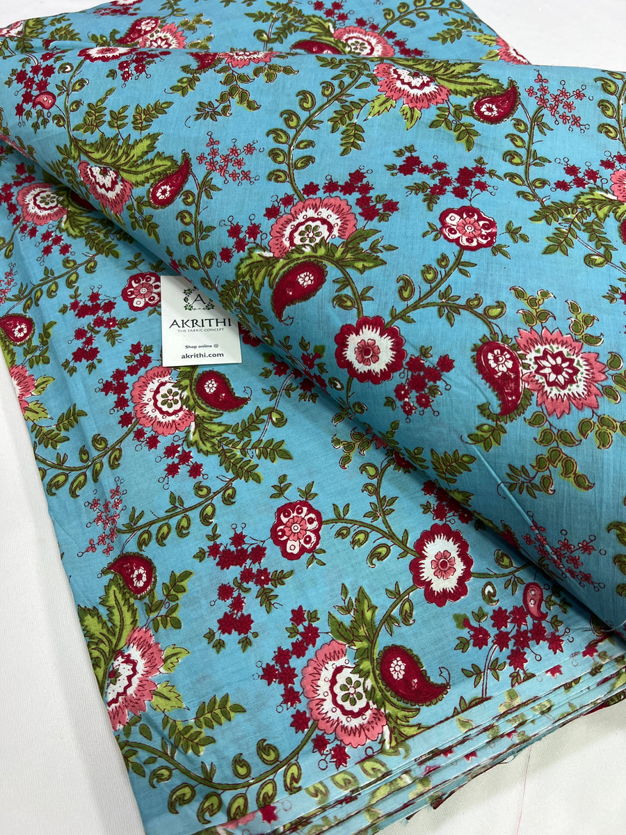 Printed pure cotton fabric