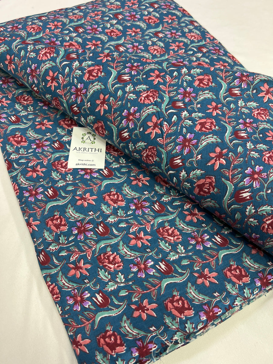 Printed pure cotton fabric