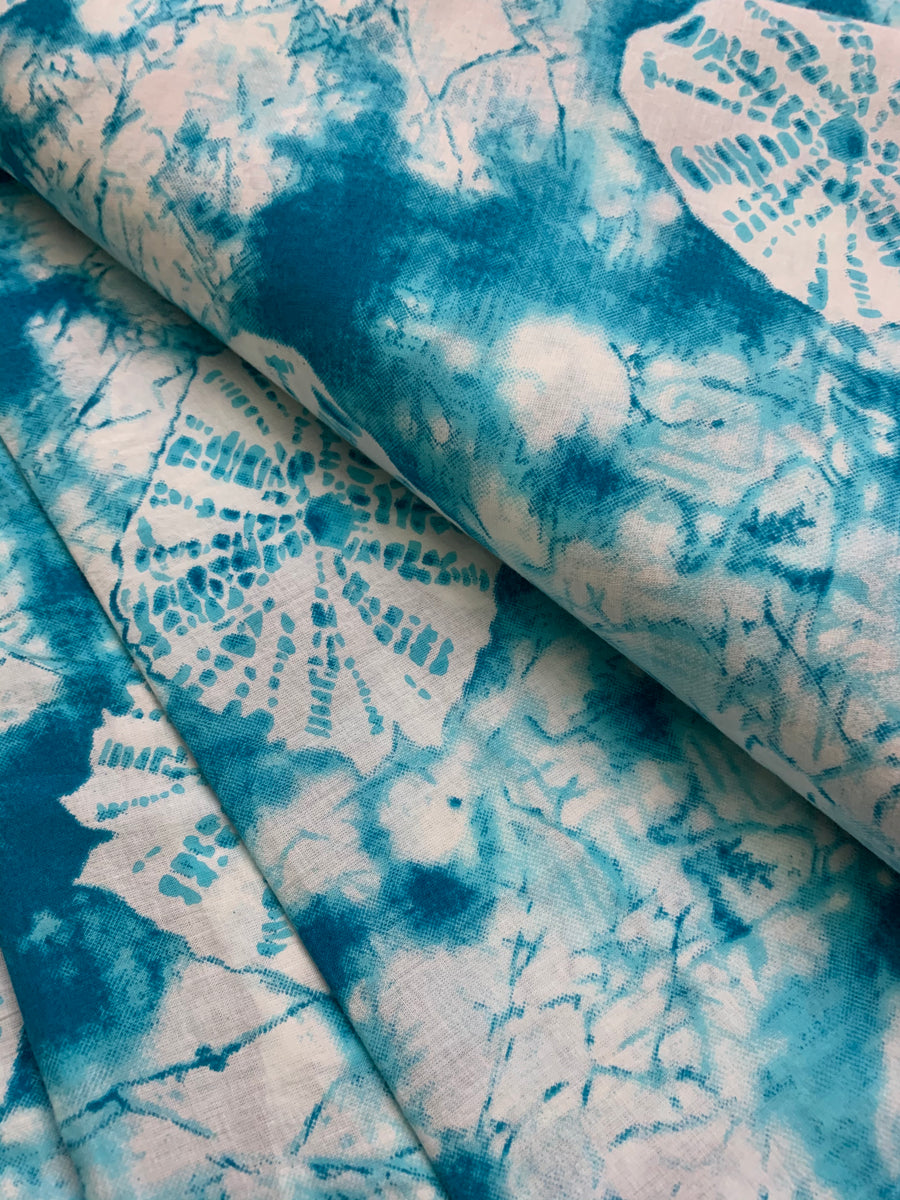 Printed pure cotton fabric