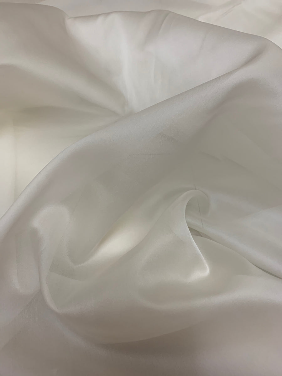 DYEABLE PURE SILK SATIN ORGANZA FABRIC CUSTOMISE 50 GRAMS