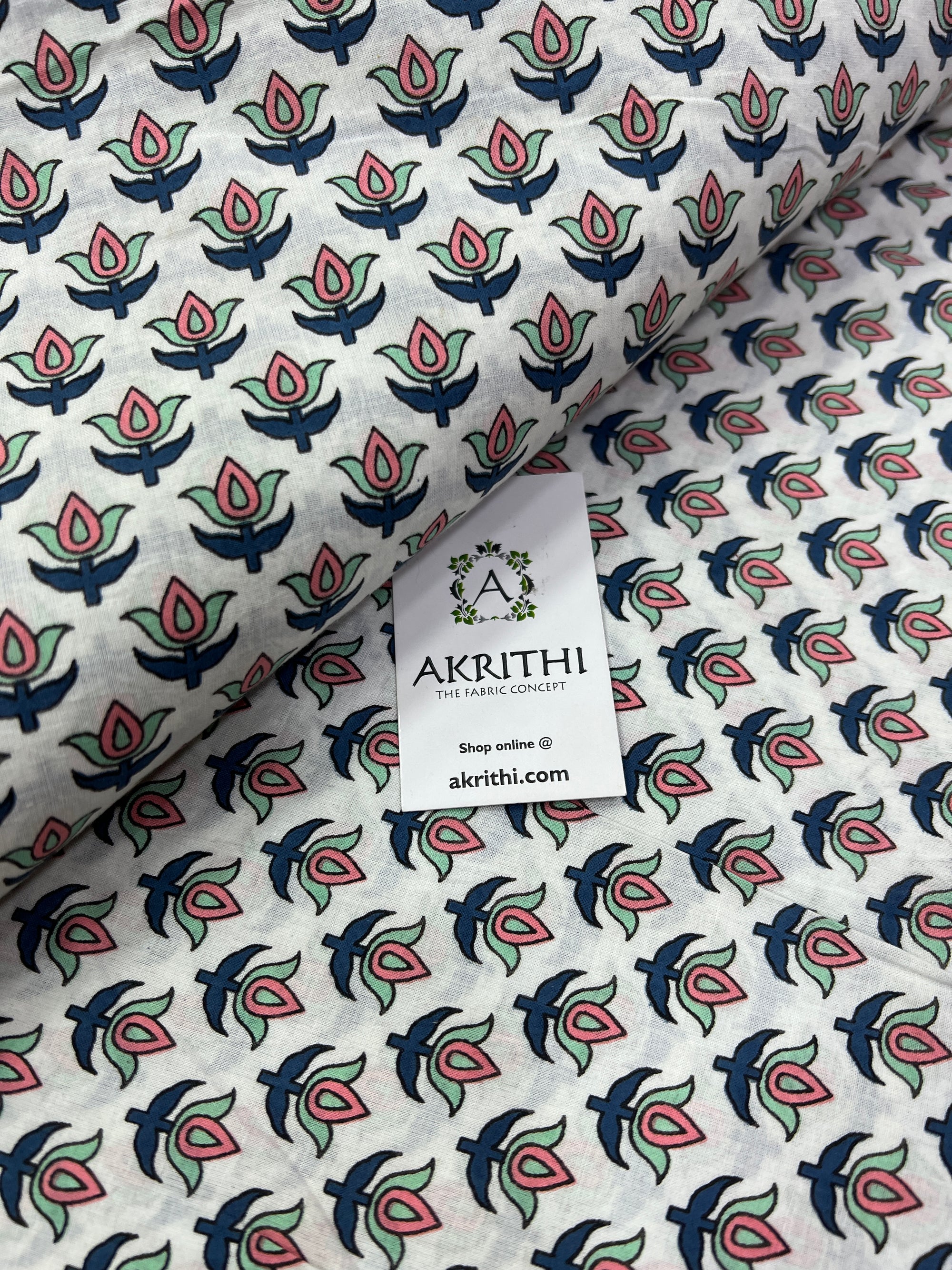 Printed pure cotton fabric