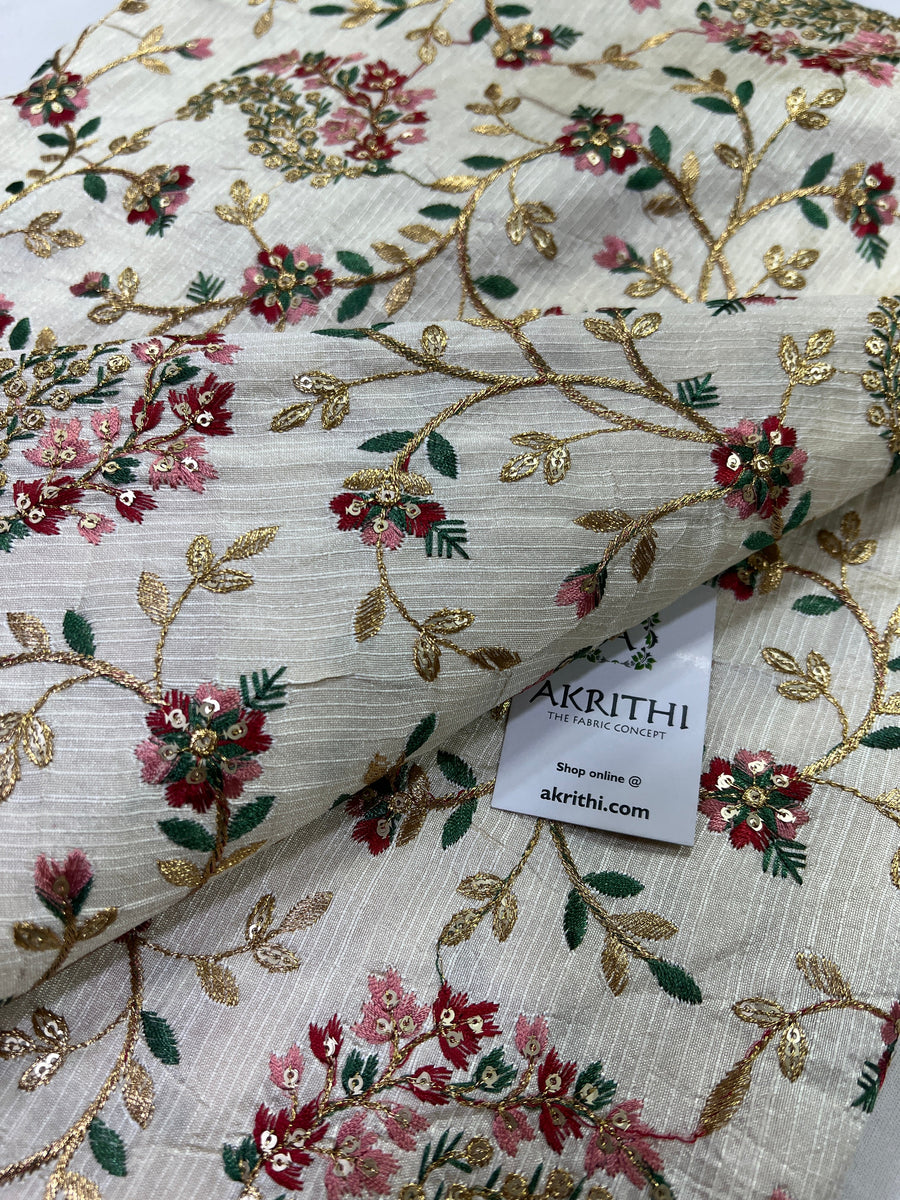 Fabric Dekho's Embroidered Fabric  Buy Embroidery Fabric @ Rs.110/mtr