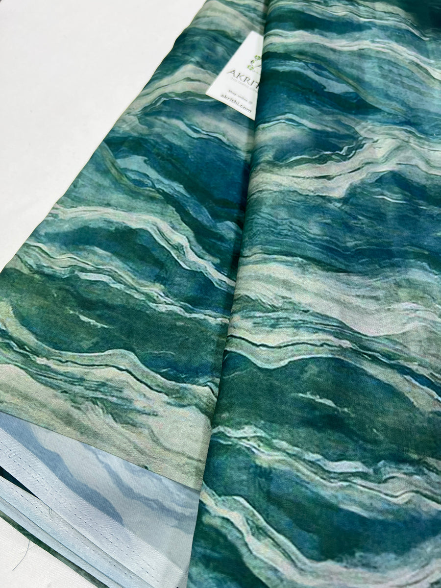 Digital printed modal satin fabric