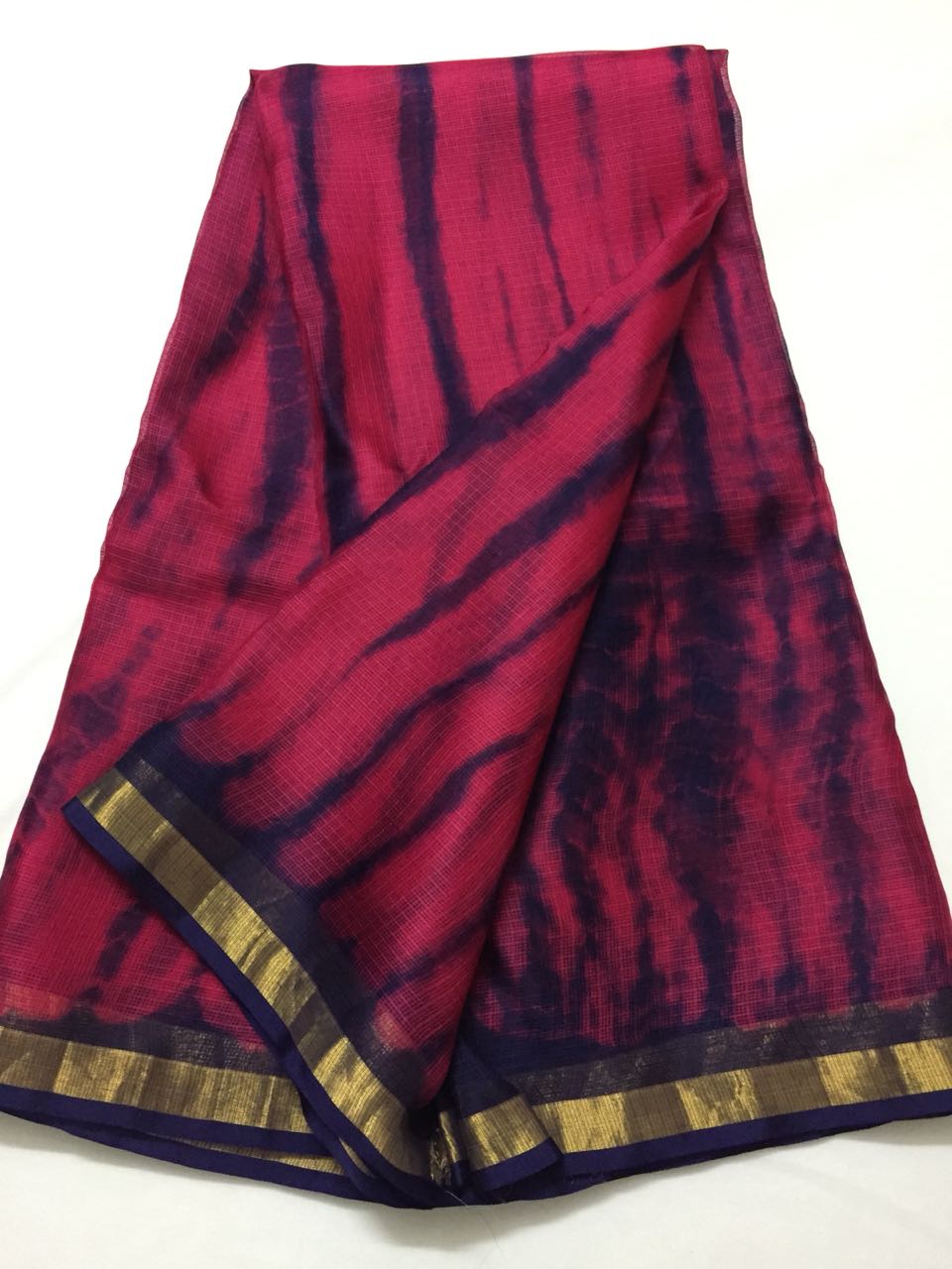 Tie and dye pure kota silk saree