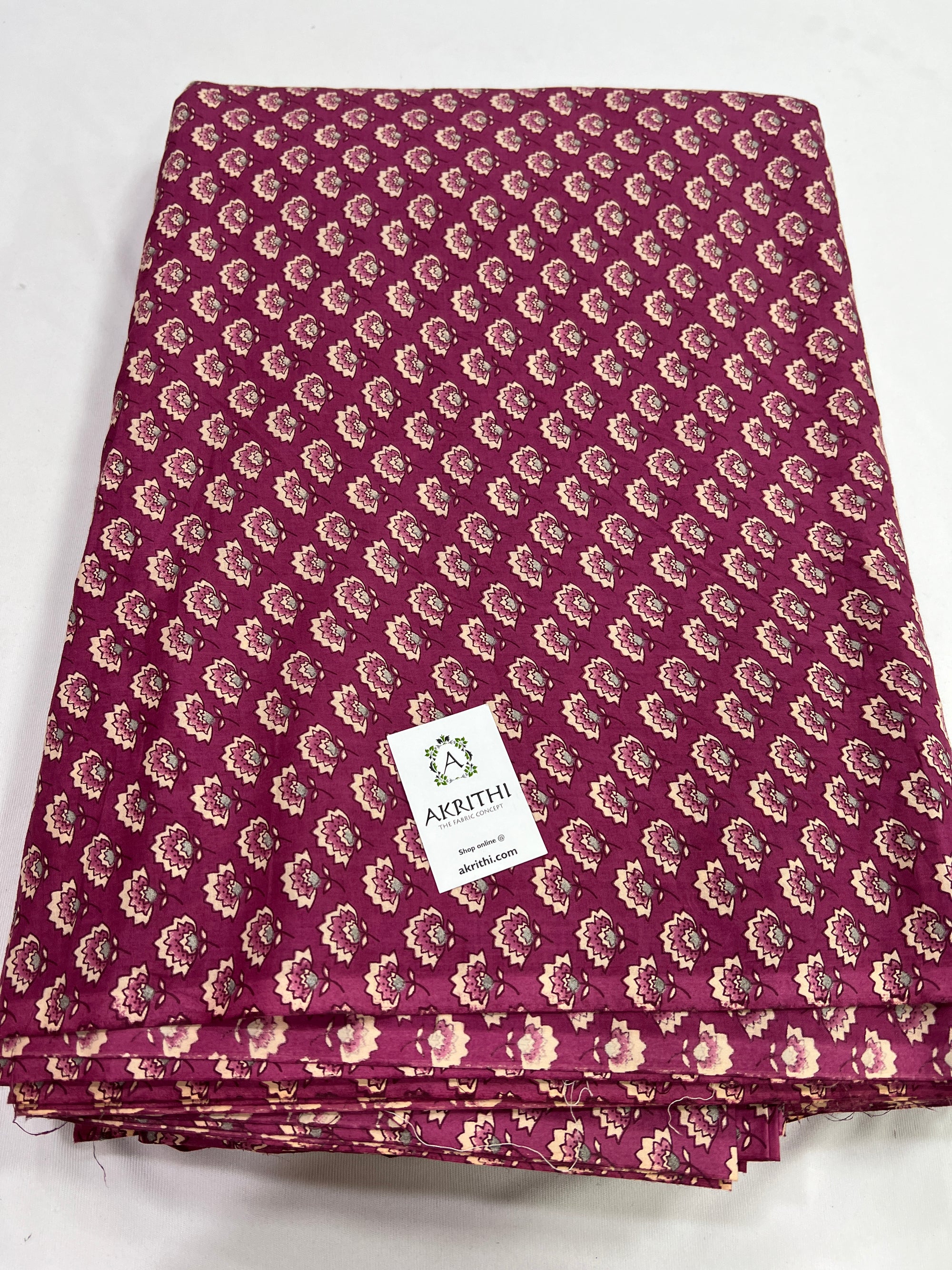 Printed pure cotton fabric