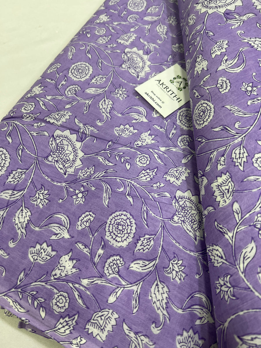 Printed pure cotton fabric