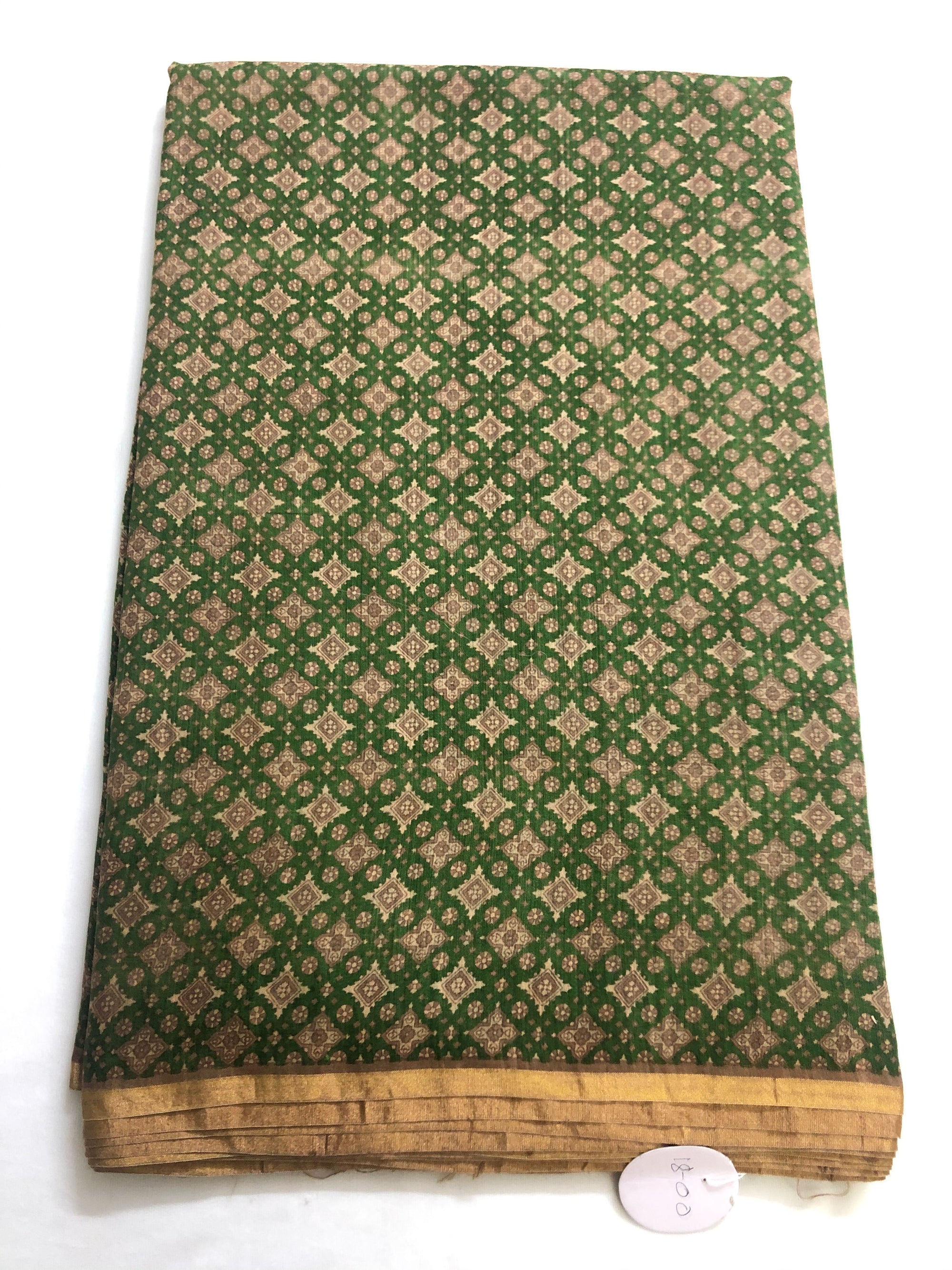 Printed handloom pure munga silk saree