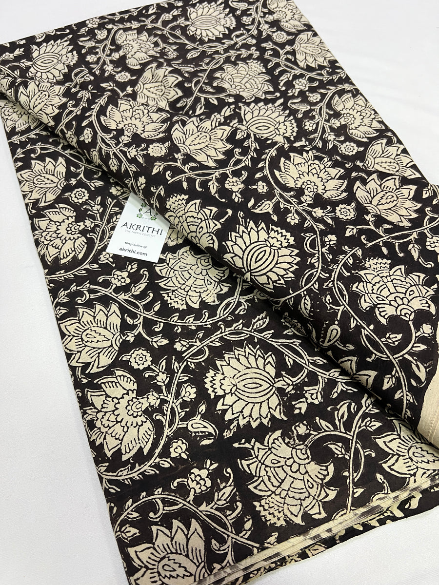 Hand block Printed pure cotton fabric