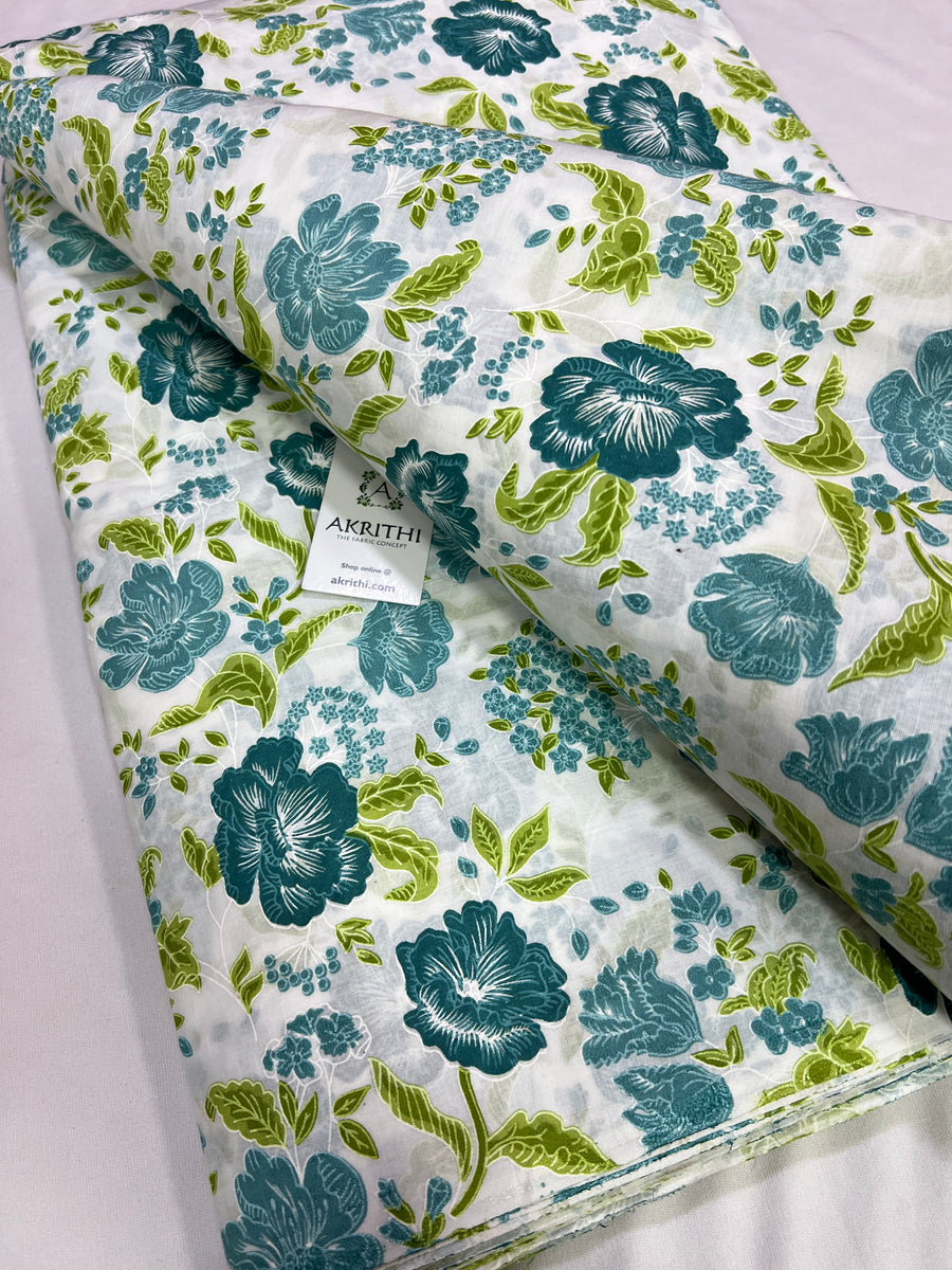 Printed pure cotton fabric