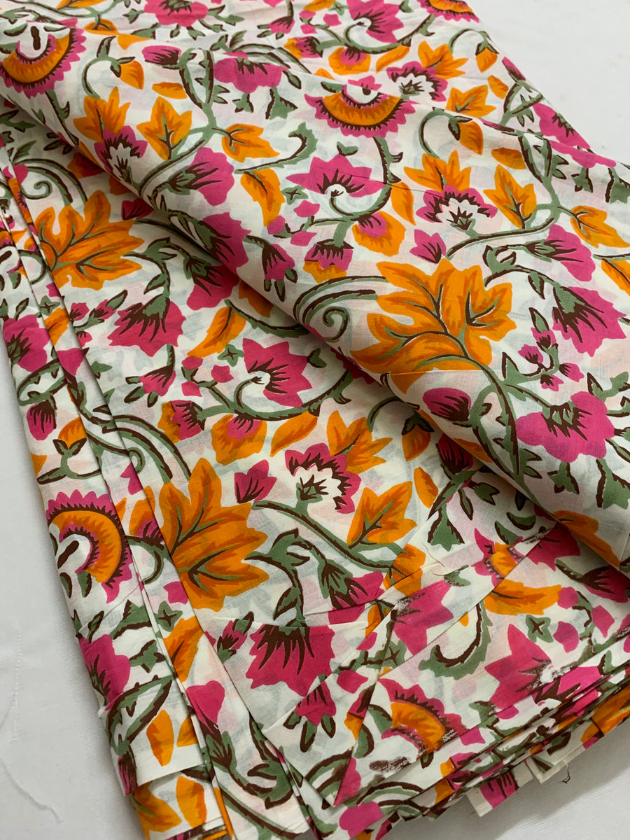 Printed pure cotton fabric