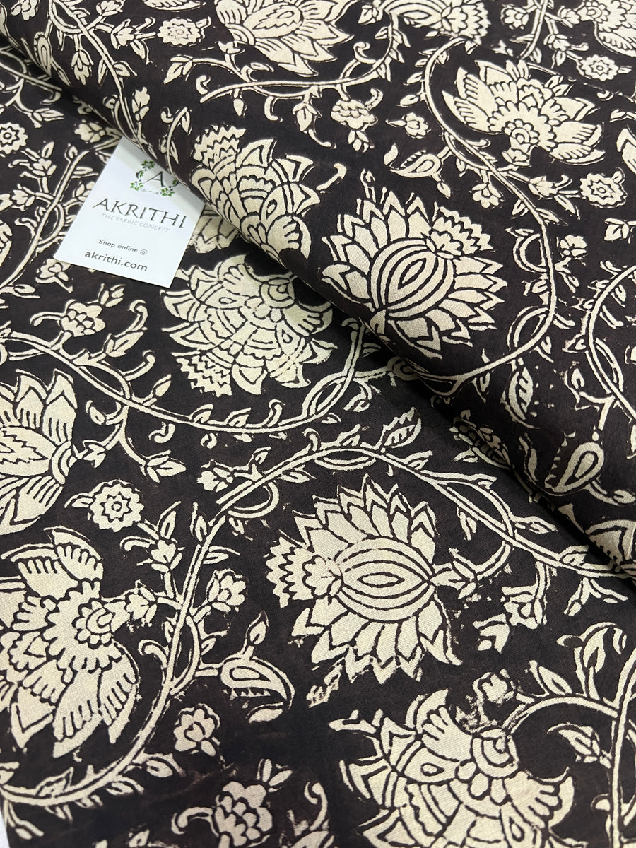 Hand block Printed pure cotton fabric