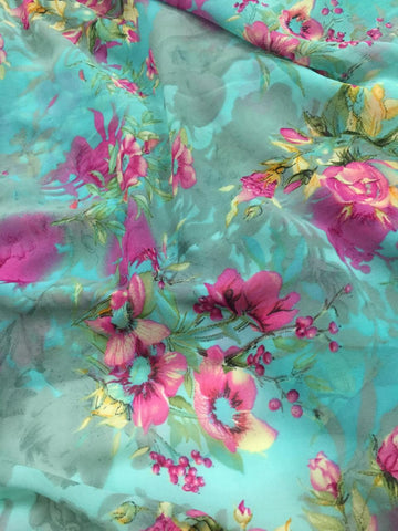 Printed georgette fabric