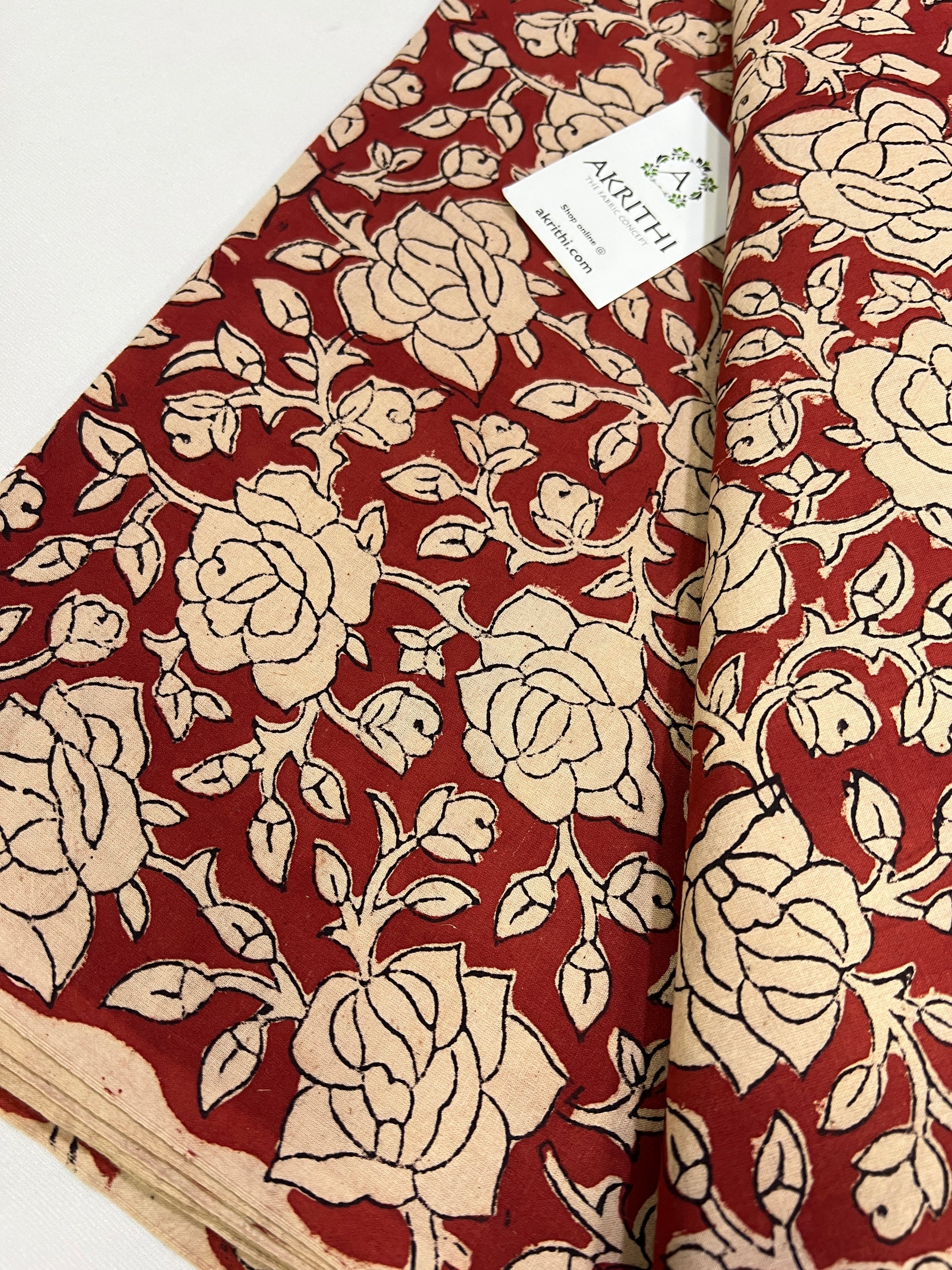 Hand block Printed pure cotton fabric