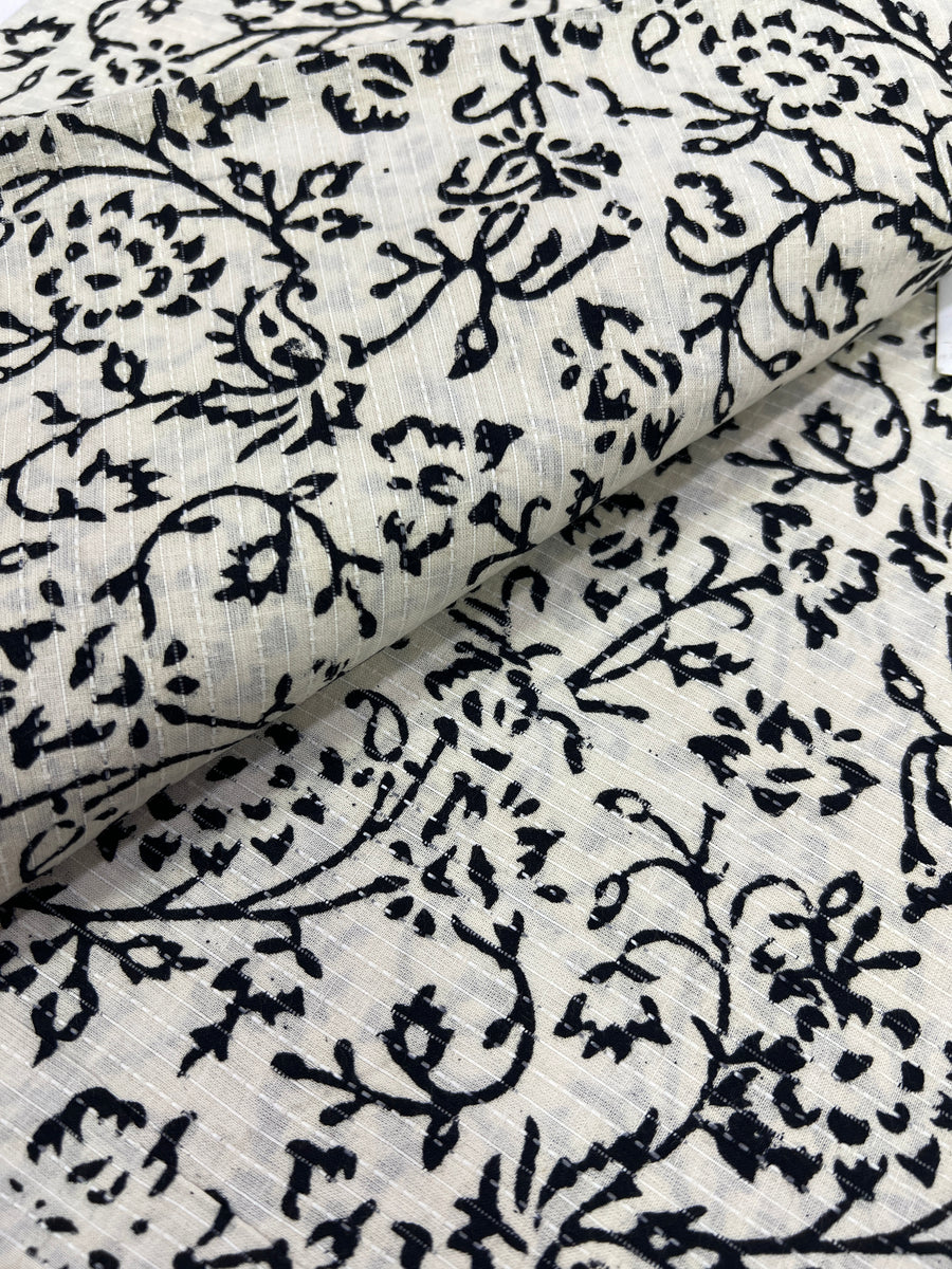 Kantha pure cotton fabric