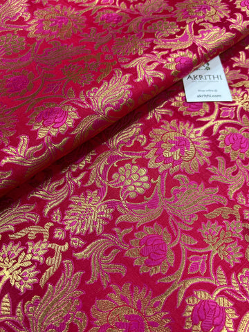 Handloom Banarasi brocade fabric