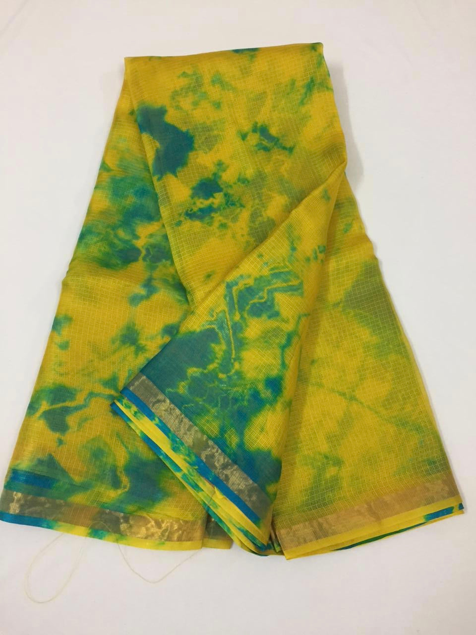 Tie and dye pure kota silk saree