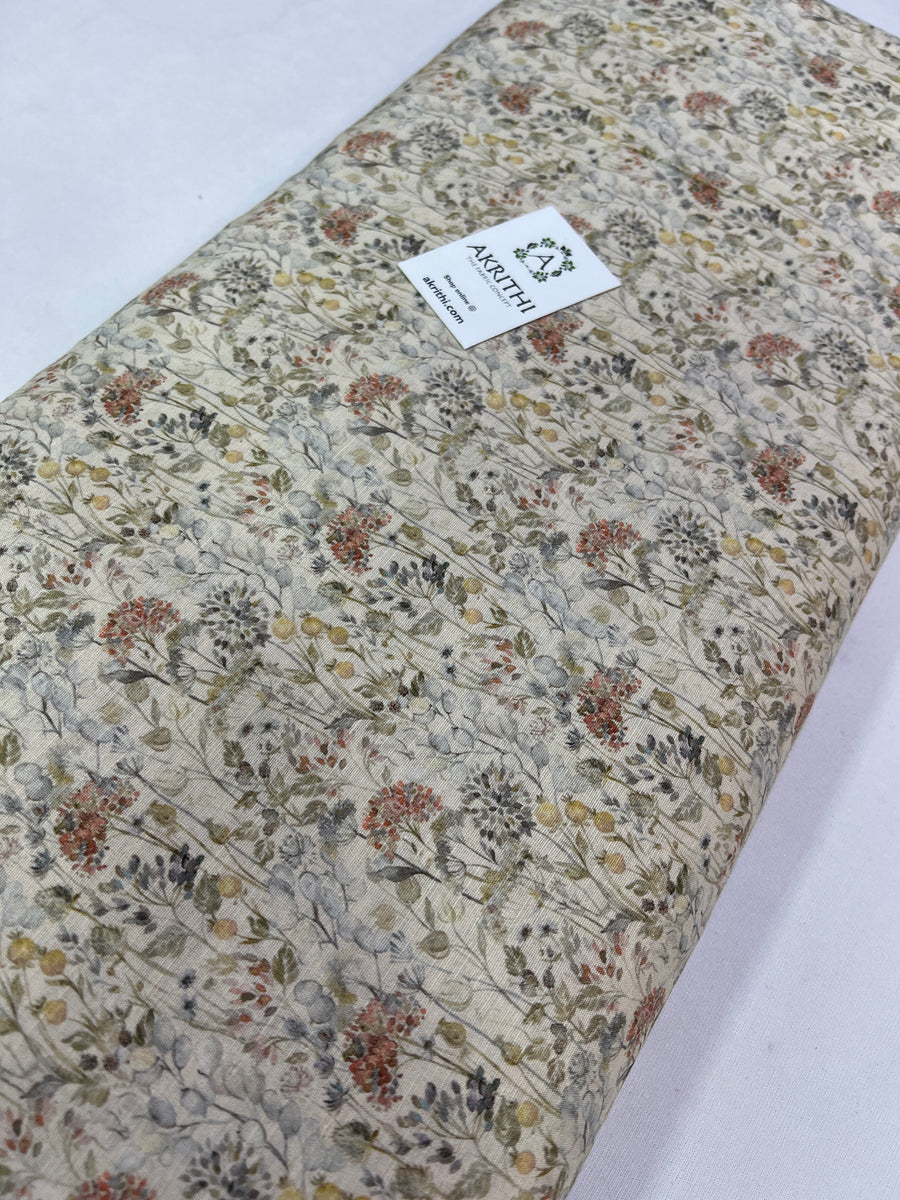 Digital Printed pure linen fabric