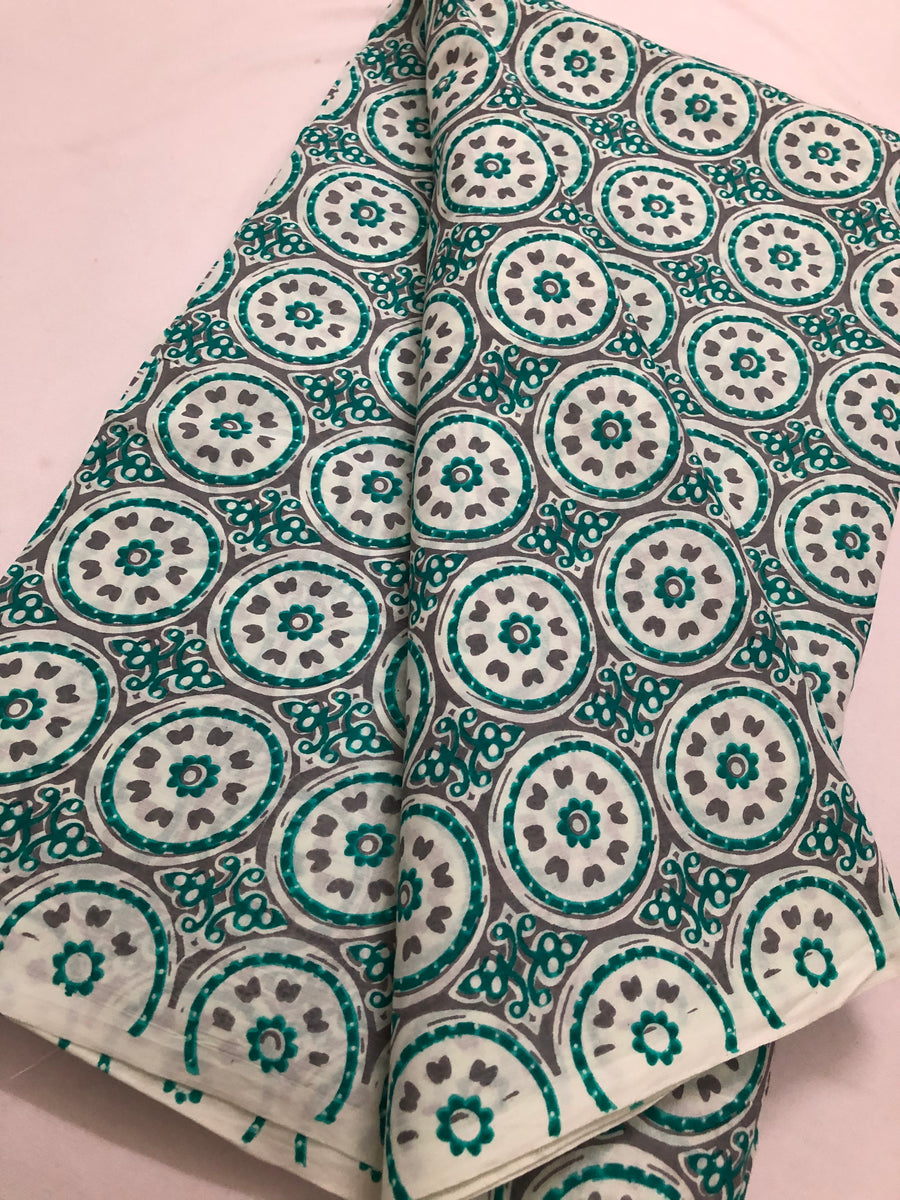 Printed cotton fabric 80 cms cut