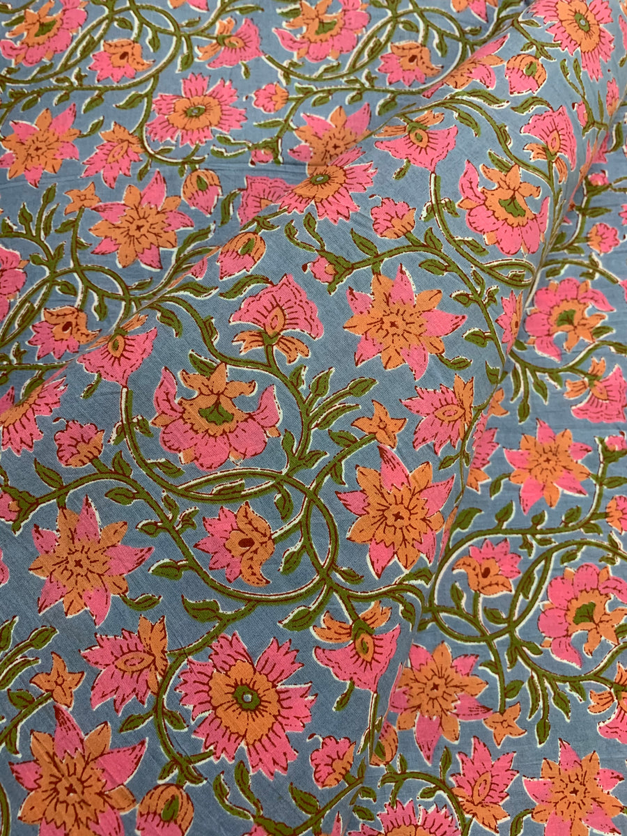 Printed pure cotton fabric