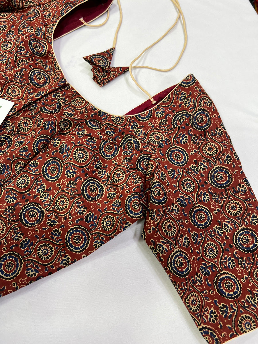 Cotton blouse with lining