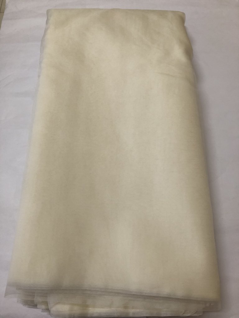 Dyeable pure silk organza saree (40 grams per metre)