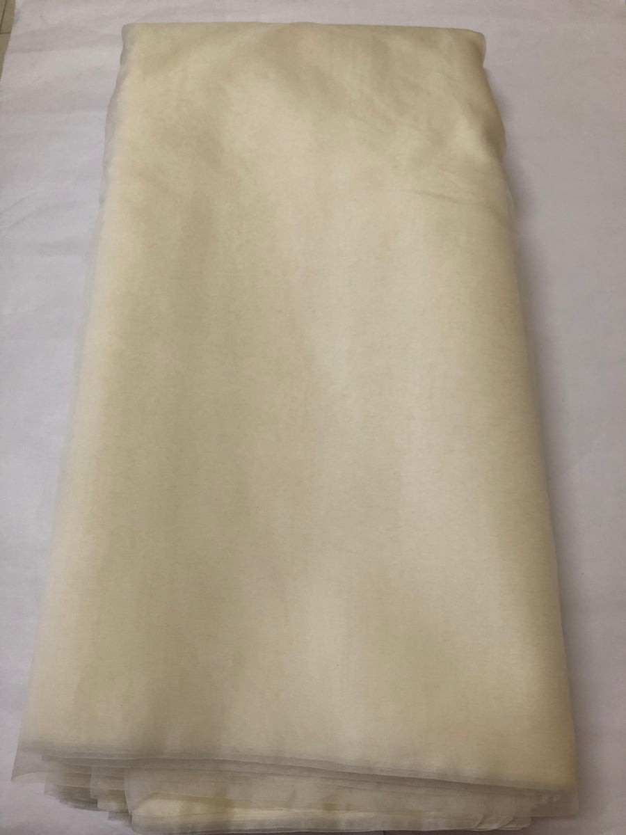 DYEABLE PURE SILK ORGANZA FABRIC CUSTOMISE 40 GRAMS