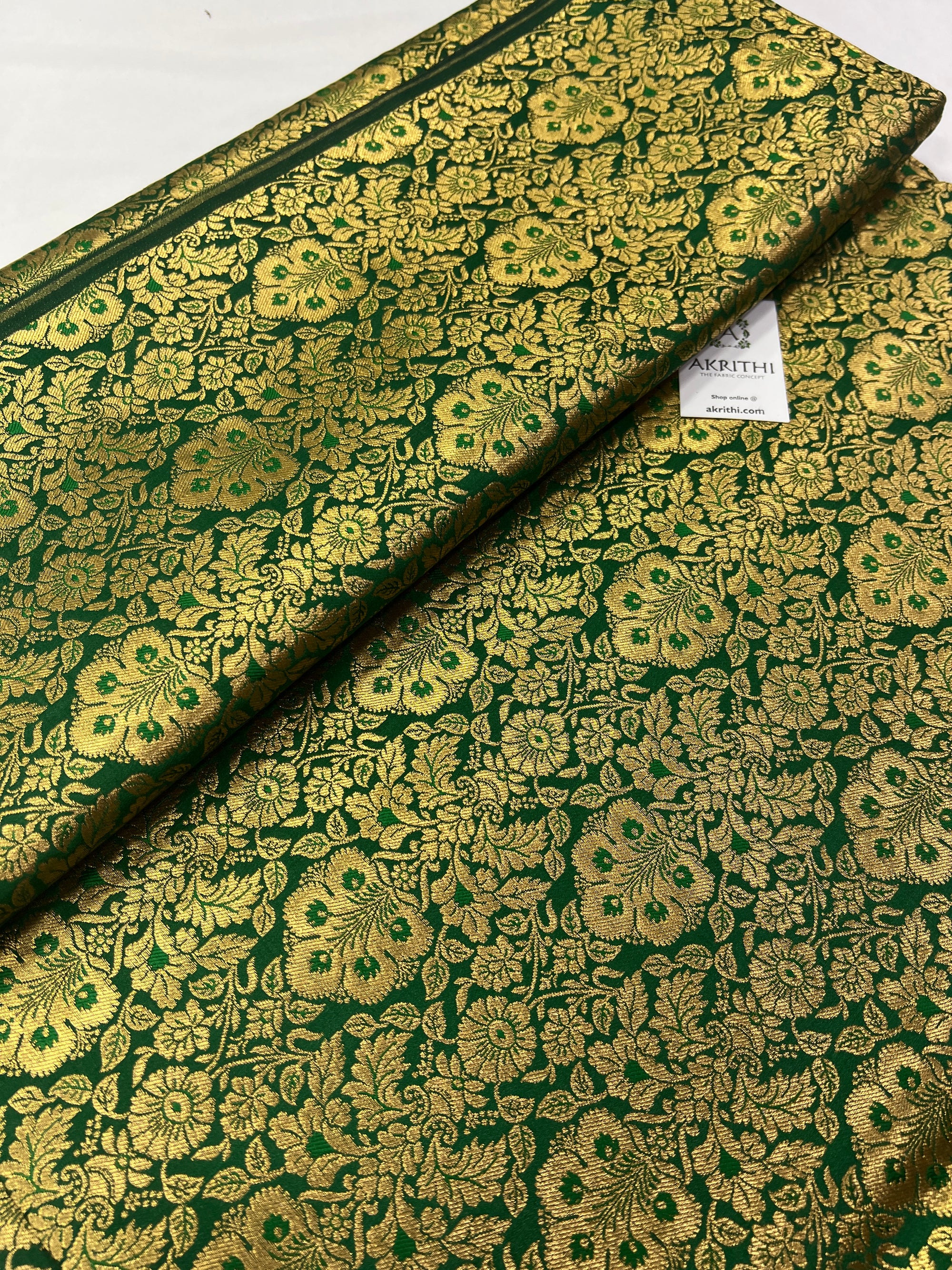 Handloom Banarasi brocade fabric