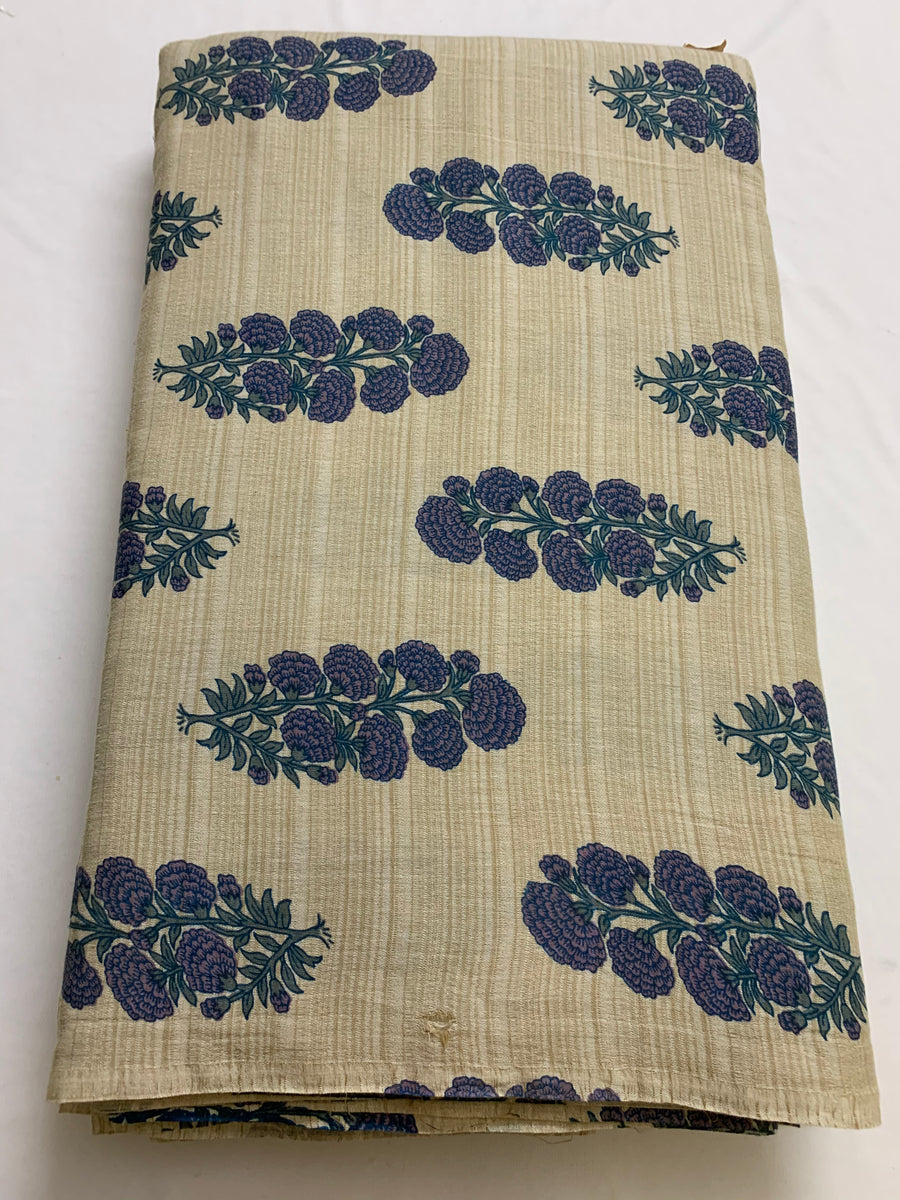 Printed kumbhi pure cotton fabric