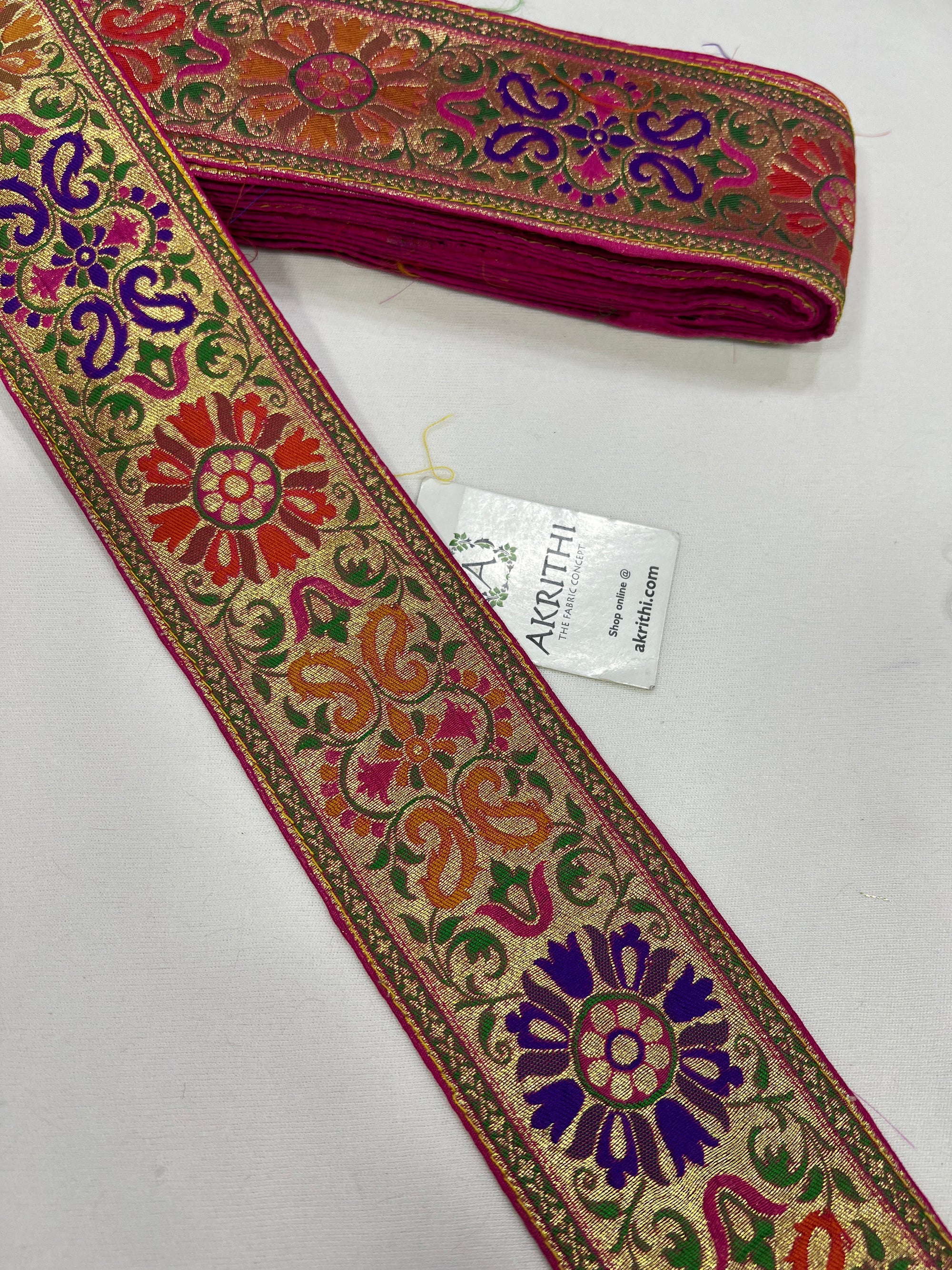 Handloom Banarasi lace 9 metres roll