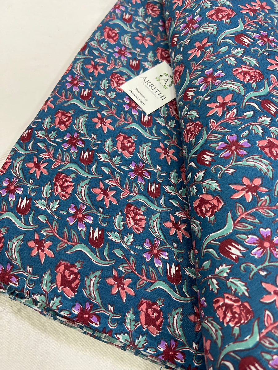 Printed pure cotton fabric