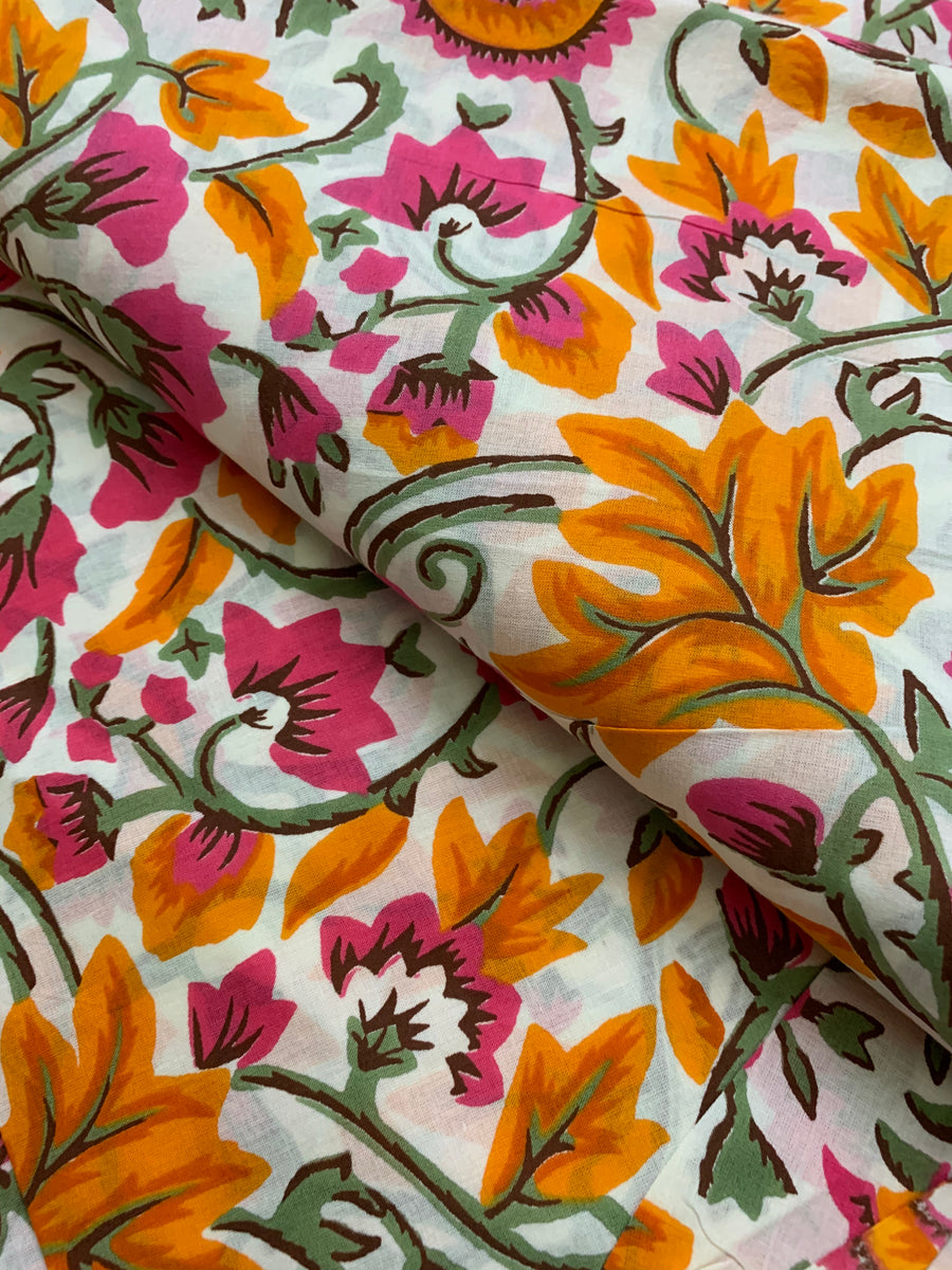 Printed pure cotton fabric