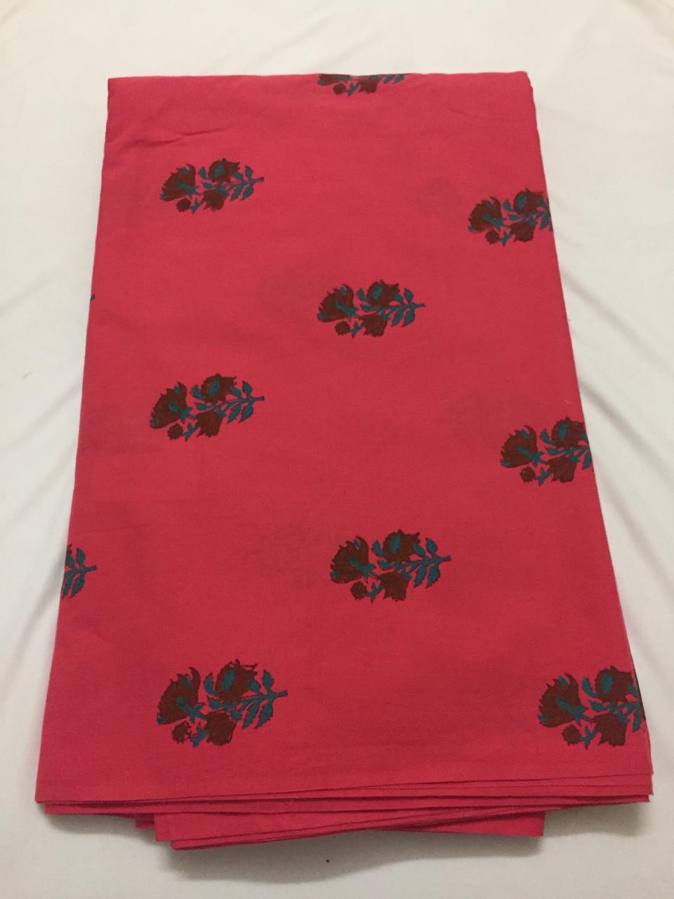 Block Printed cotton fabric
