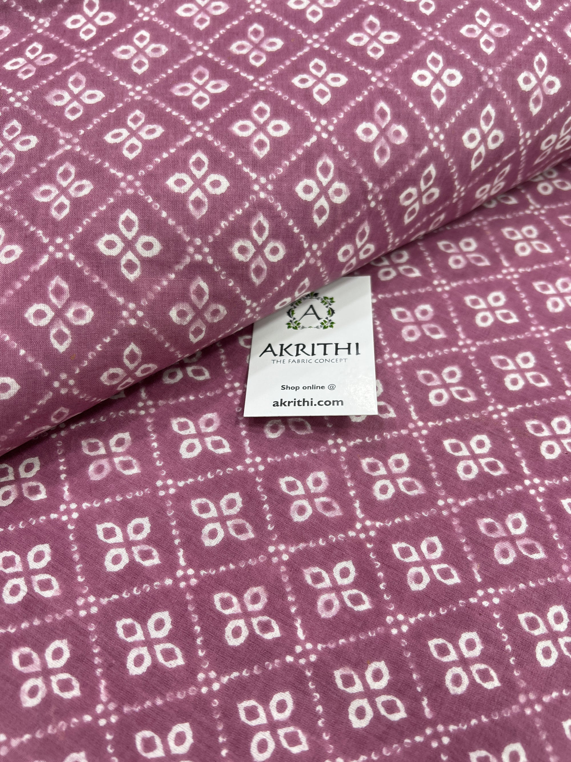 Printed pure cotton fabric