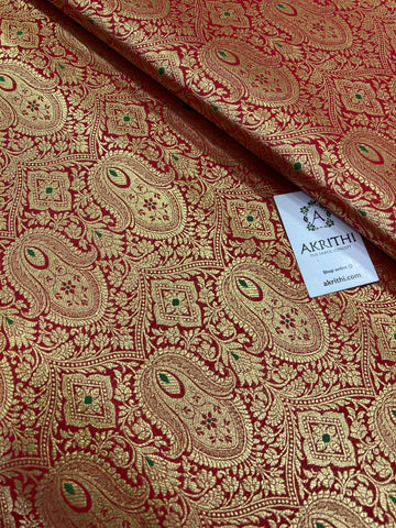 Handloom Banarasi brocade fabric