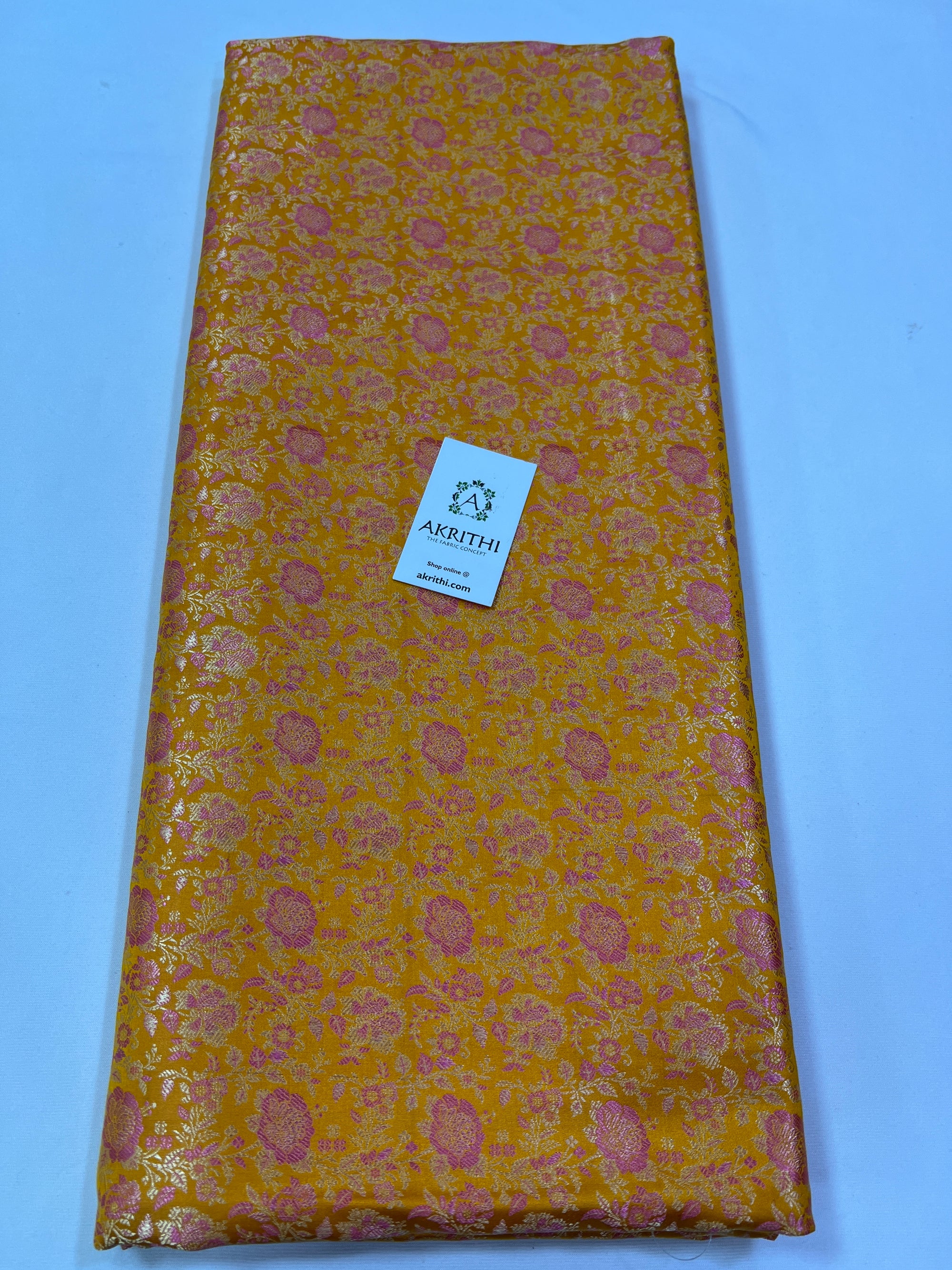 Handloom Banarasi brocade fabric