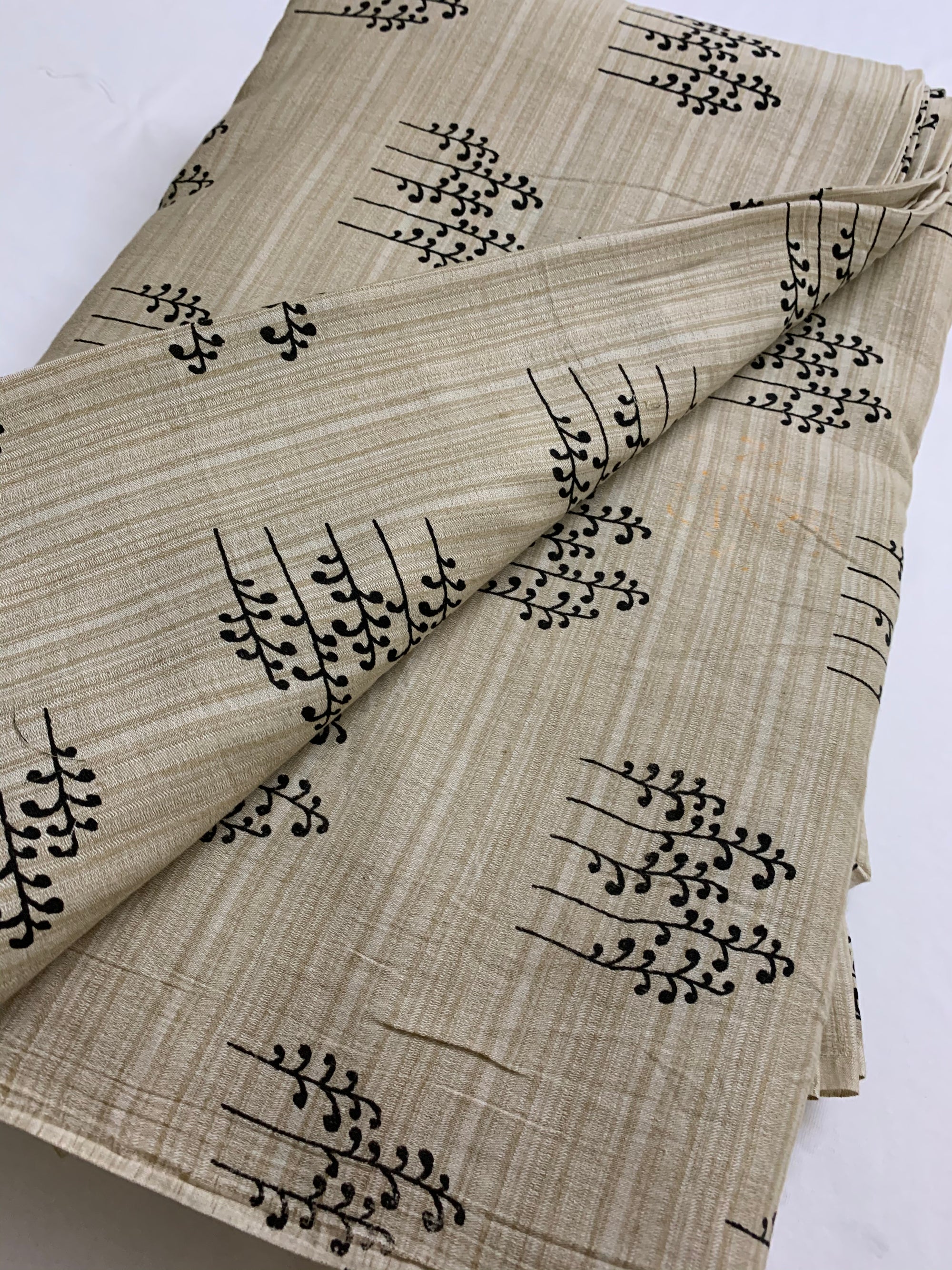 Printed kumbhi pure cotton fabric