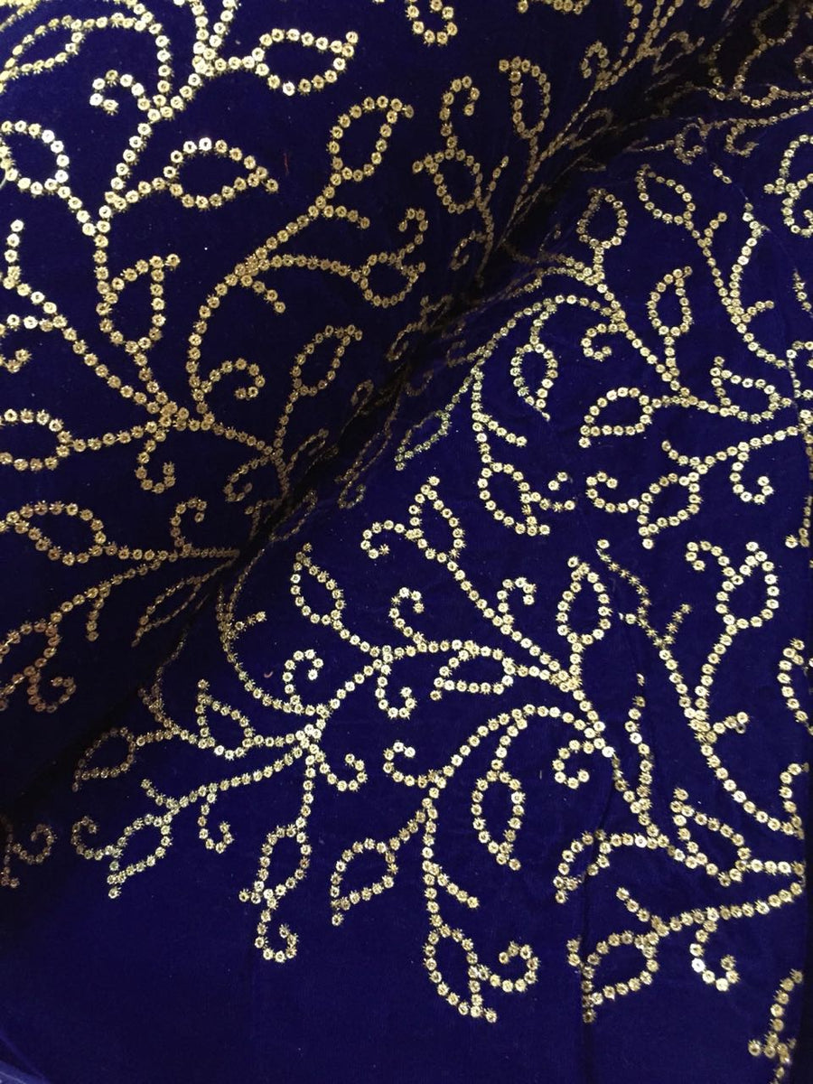 Designer fabric, designer embroidered fabric, embroidered fabric, velvet fabric,  embroidered  velvet, floral embroidered fabric online 