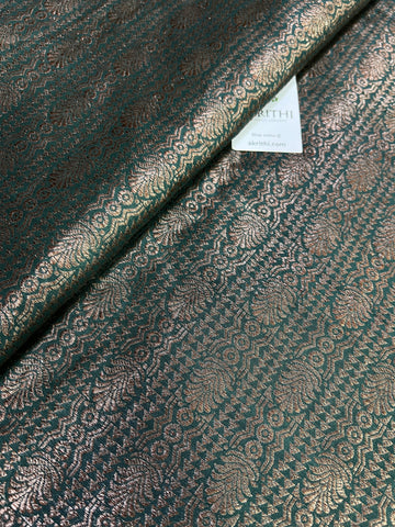 Pure silk Handloom Banarasi brocade fabric