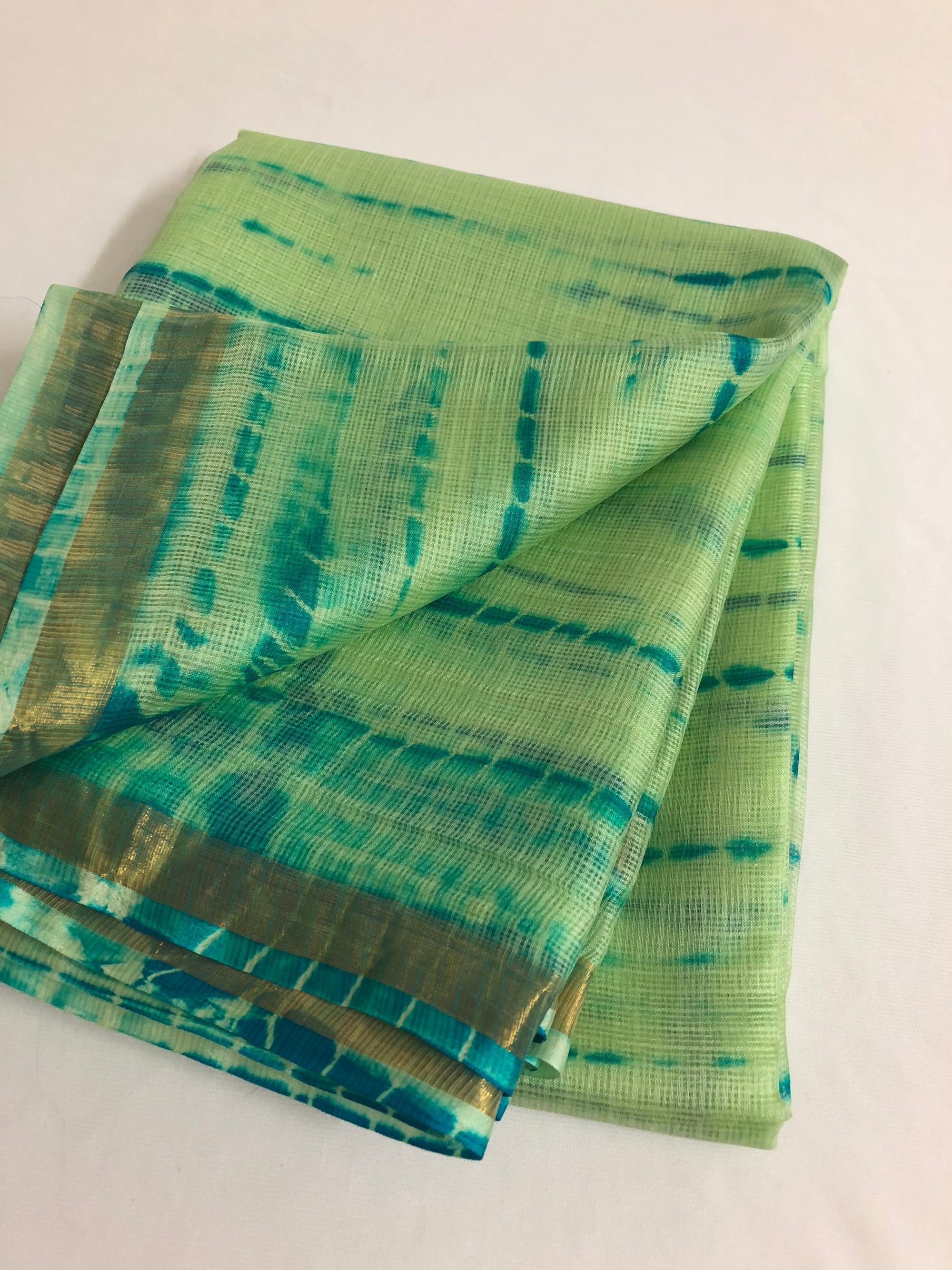 Tie and dye pure kota silk saree