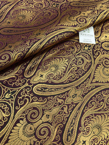 Handloom Banarasi brocade fabric